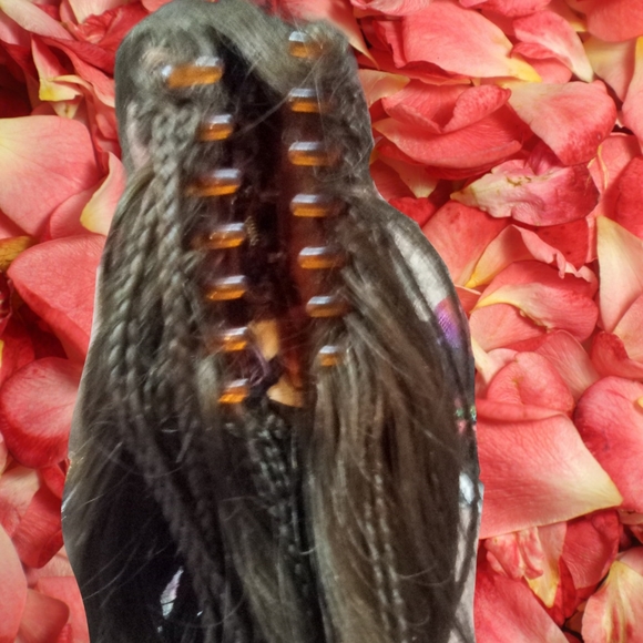 INH Brown Braided Claw Ponytail - Picture 2 of 5